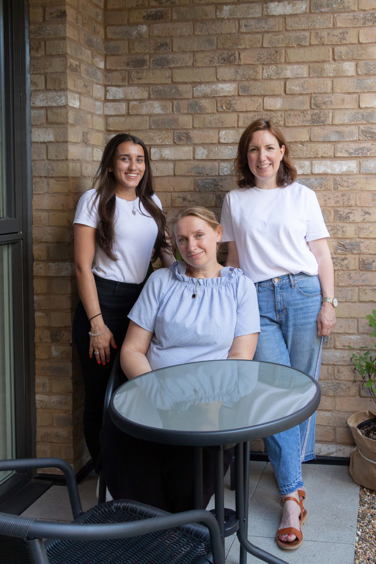 Emily Wheeler (right) with Aisha (left) and Dagmara from Hexadot