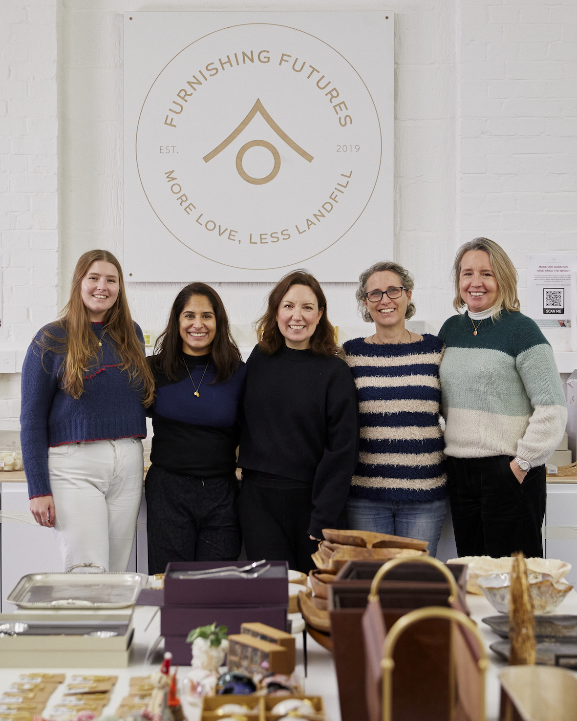 Nicola (far right) together with founder Emily (centre) and other volunteers © Kristy Noble