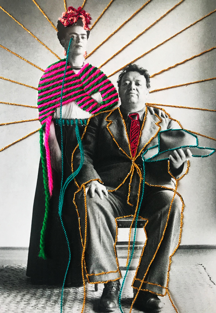 A homage to fellow Mexican artists Frida Kahlo and Diego Rivera © Victoria Villasana