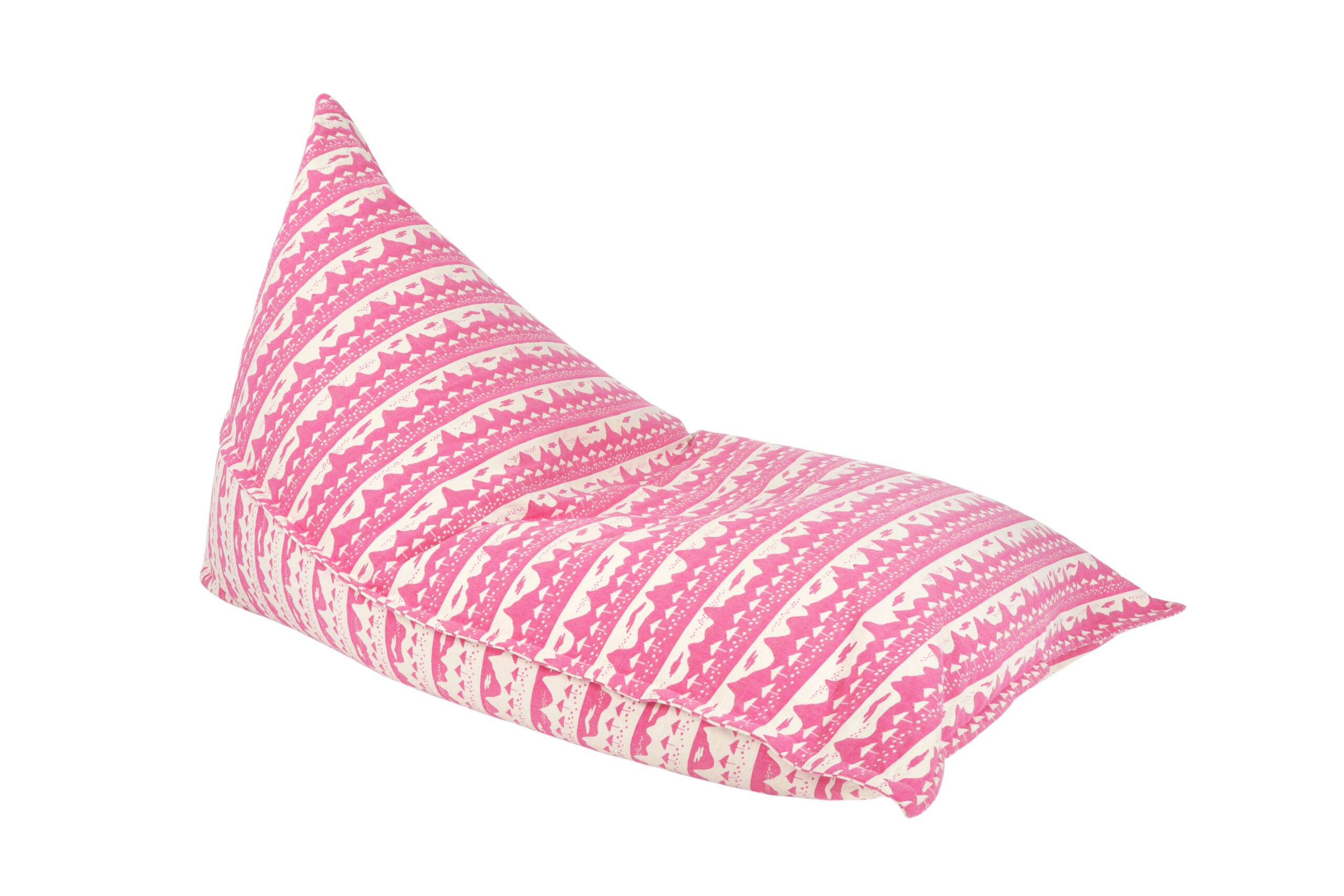 Pink Belle Mare woven beanbag