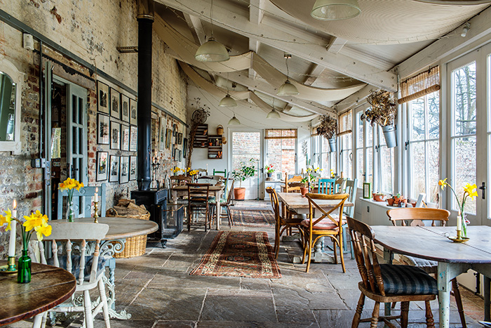 The conservatory at Pythouse Kitchen Garden