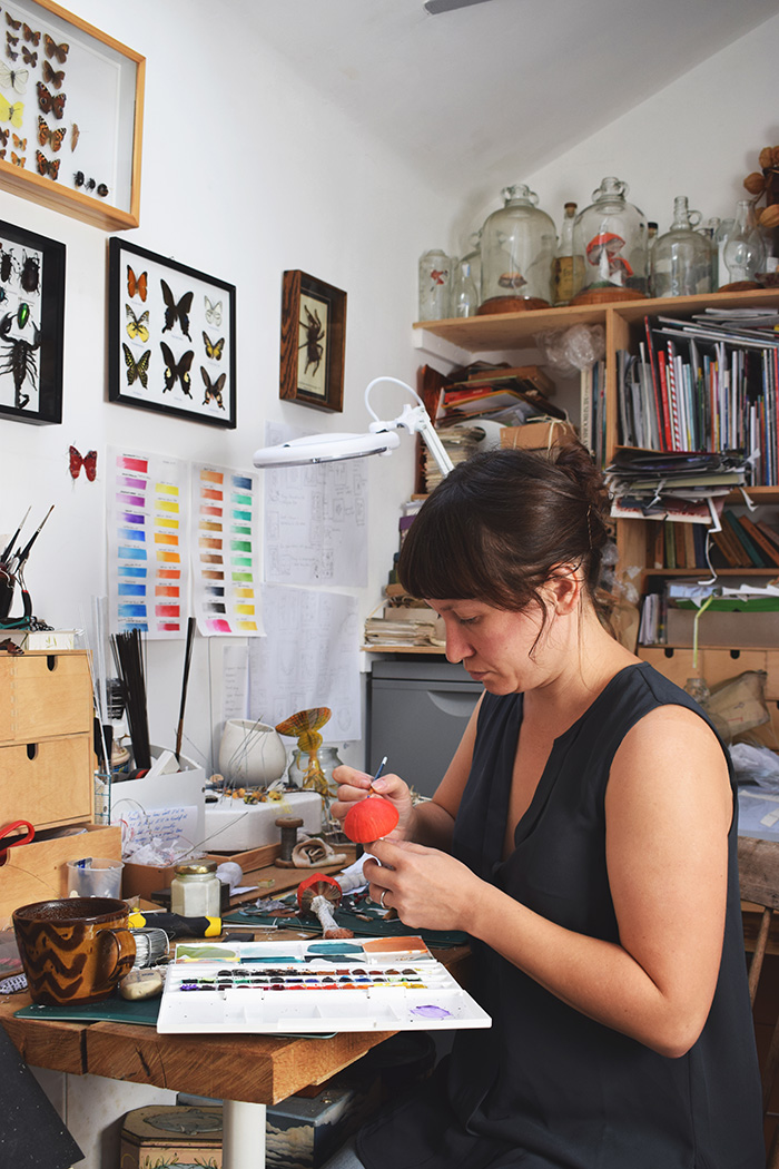 Kate at work in her studio © Kate Kato