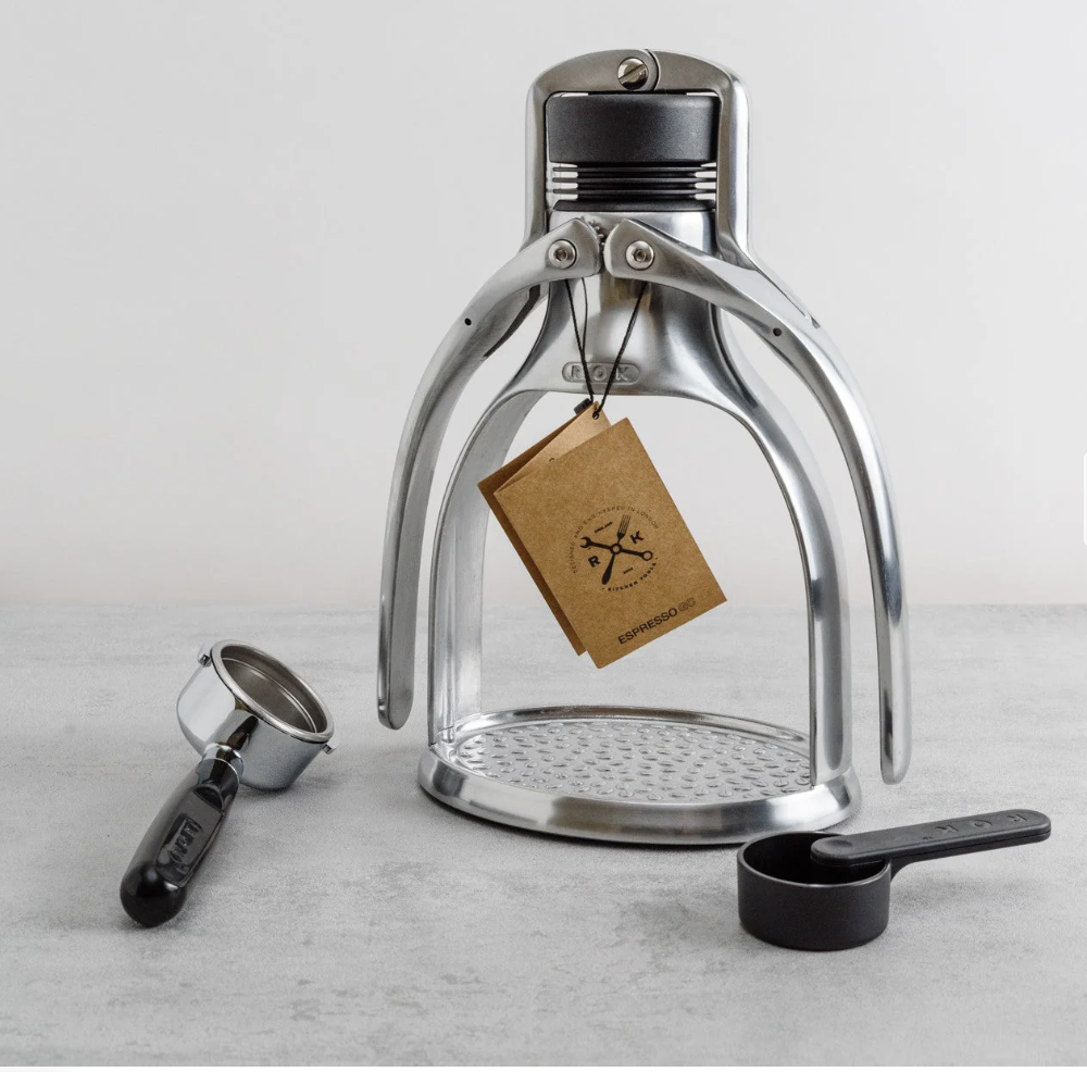Manual espresso maker - uses no pods or electricity